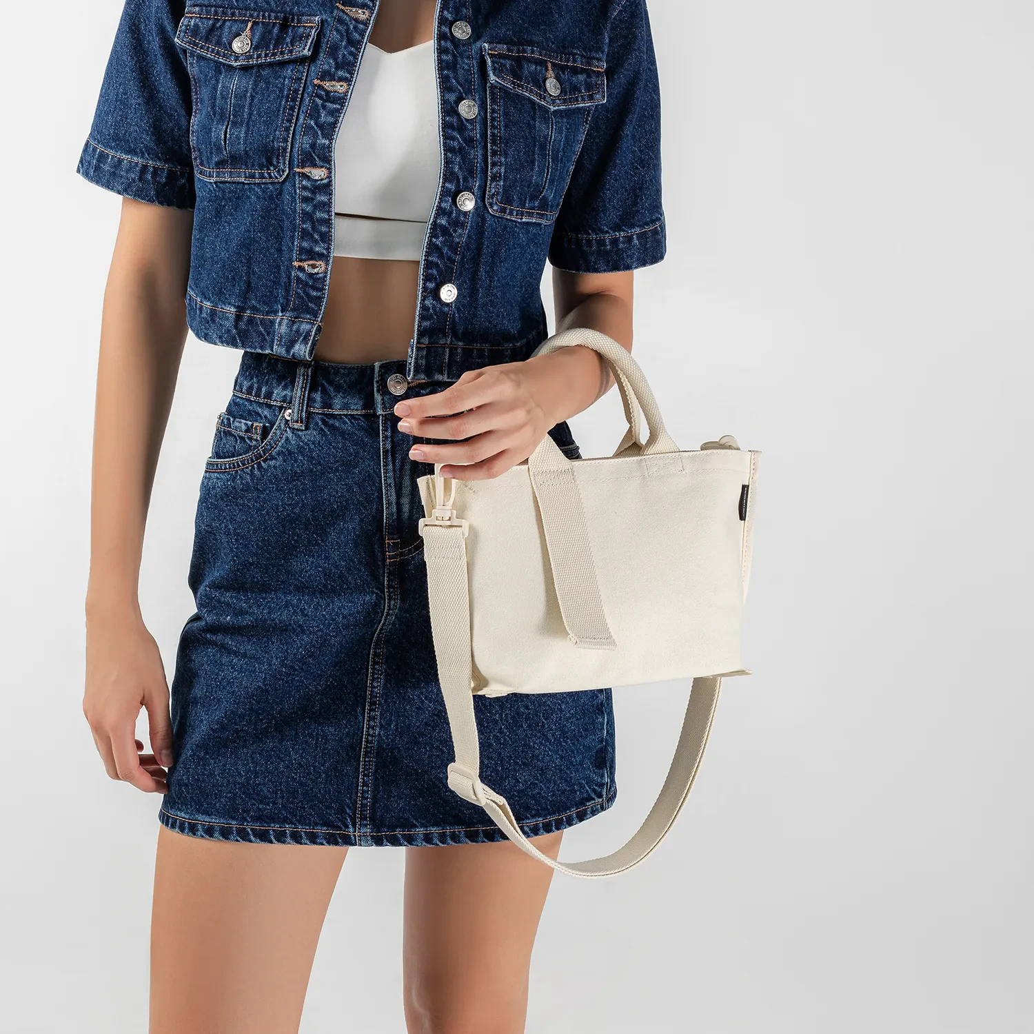 ESLONA MINI CROSSBODY BAG - CREAM